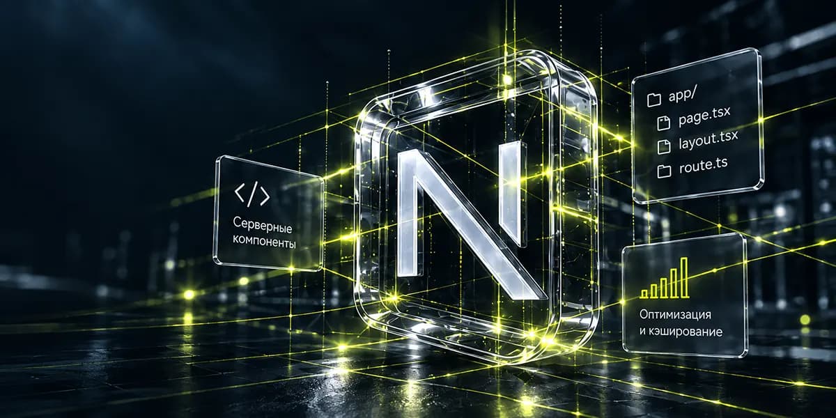 Стеклянная буква N, серверные компоненты и оптимизация Next.js